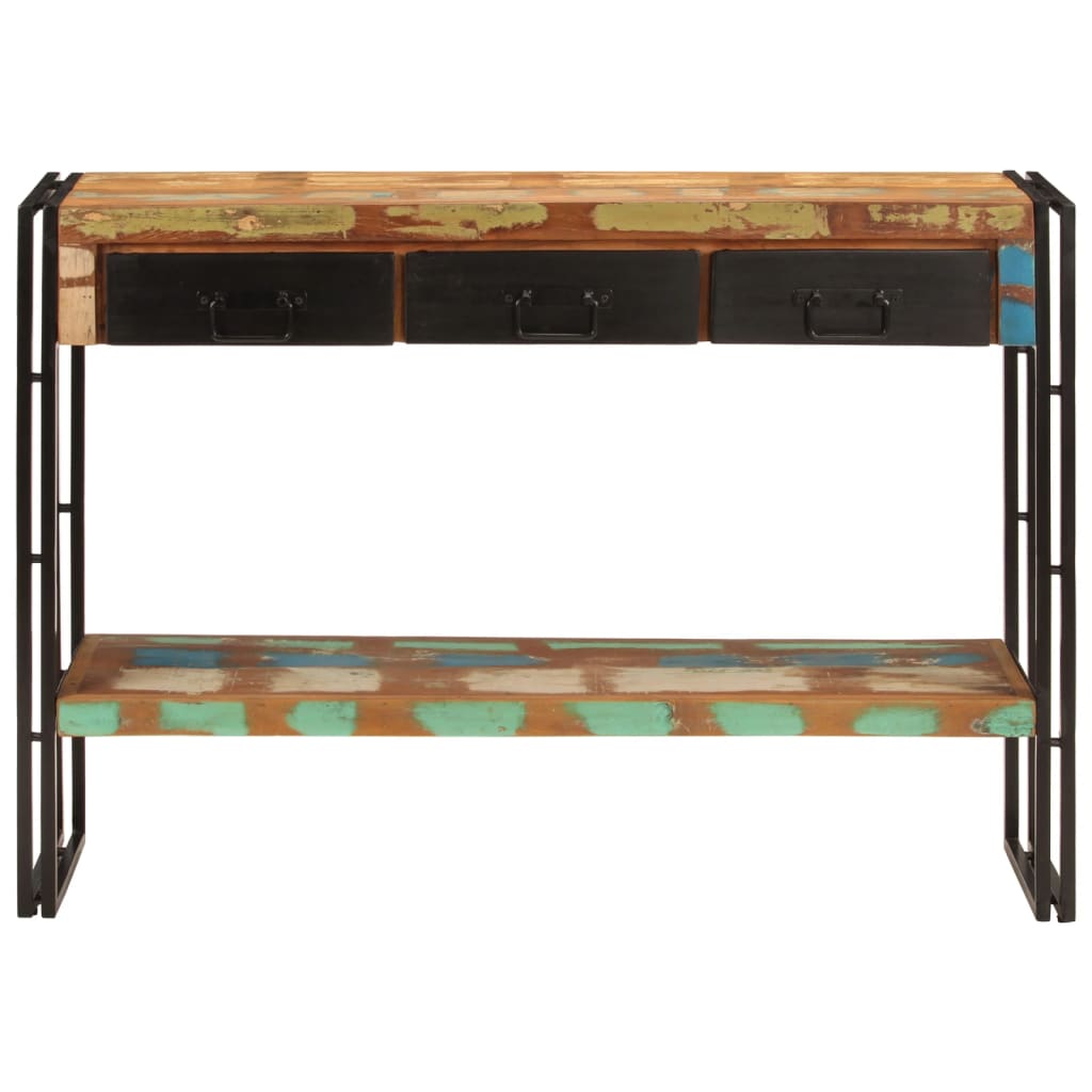 8720287178767_g_en_hd_1 vidaXL Console Table 110x30x76 cm Solid Wood Reclaimed - Image 2