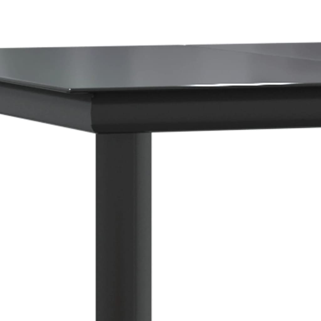 8720287178934_g_en_hd_4 vidaXL Garden Dining Table Black 200x100x74cm Steel and Tempered Glass - Image 6