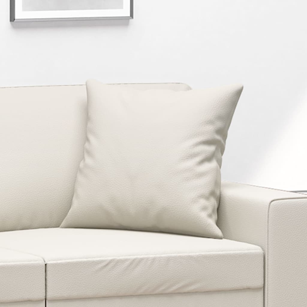 8720287187837_g_en_hd_3 vidaXL Throw Pillows 2 pcs Cream 40x40 cm Faux Leather - Image 5