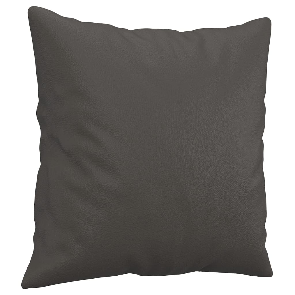8720287187851_g_en_hd_1 vidaXL Throw Pillows 2 pcs Grey 40x40 cm Faux Leather - Image 3