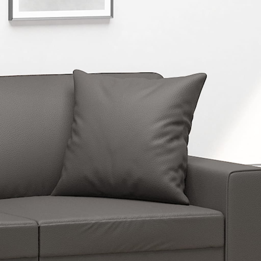 8720287187851_g_en_hd_3 vidaXL Throw Pillows 2 pcs Grey 40x40 cm Faux Leather - Image 5
