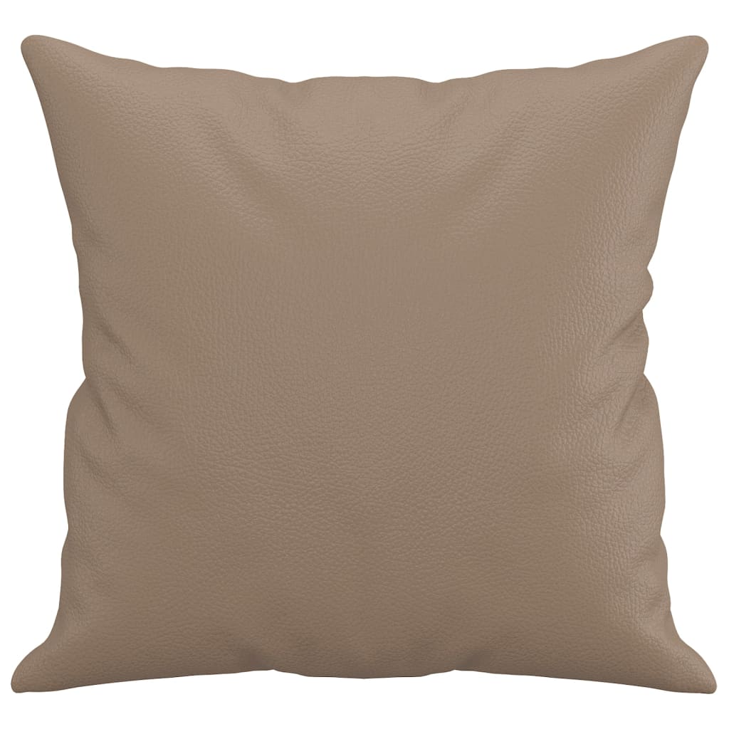 8720287187875_g_en_hd_2 vidaXL Throw Pillows 2 pcs Cappuccino 40x40 cm Faux Leather - Image 4