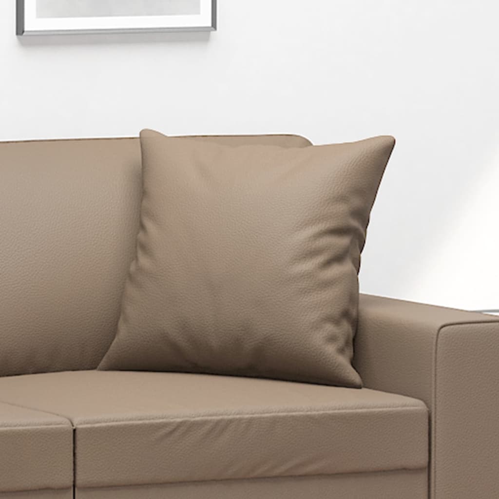 8720287187875_g_en_hd_3 vidaXL Throw Pillows 2 pcs Cappuccino 40x40 cm Faux Leather - Image 5