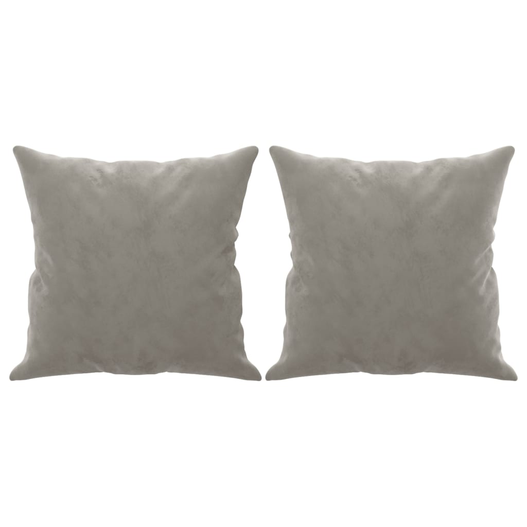 8720287187882_a_en_hd_1 vidaXL Throw Pillows 2 pcs Light Grey 40x40 cm Velvet - Image 2