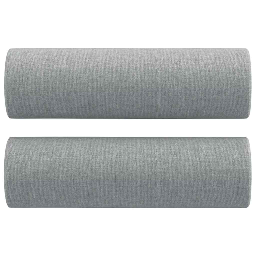 8720287188049_a_en_hd_1 vidaXL Throw Pillows 2 pcs Light Grey Ø15x50 cm Fabric - Image 2
