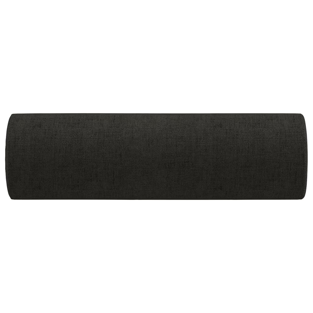8720287188087_g_en_hd_2 vidaXL Throw Pillows 2 pcs Black Ø15x50 cm Fabric - Image 4