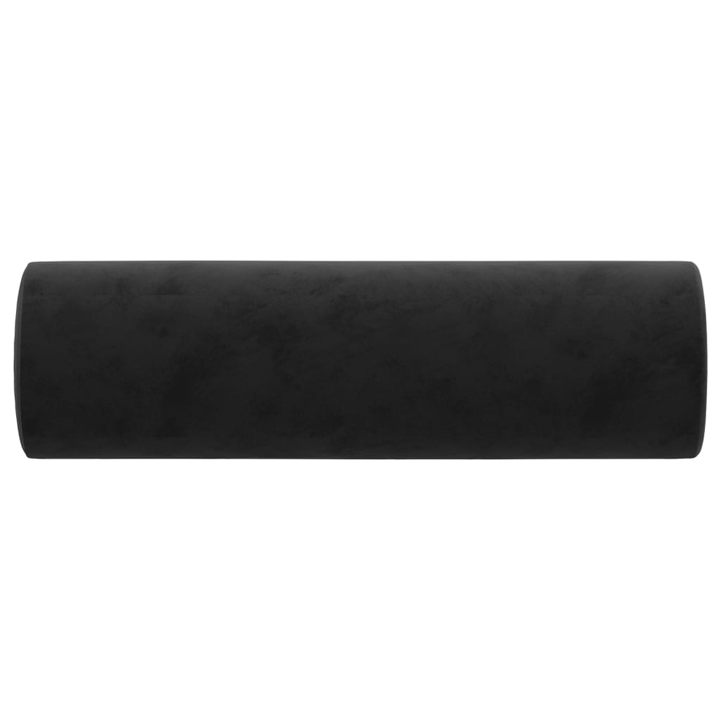 8720287188179_g_en_hd_2 vidaXL Throw Pillows 2 pcs Black Diameter 15x50 cm Velvet - Image 4