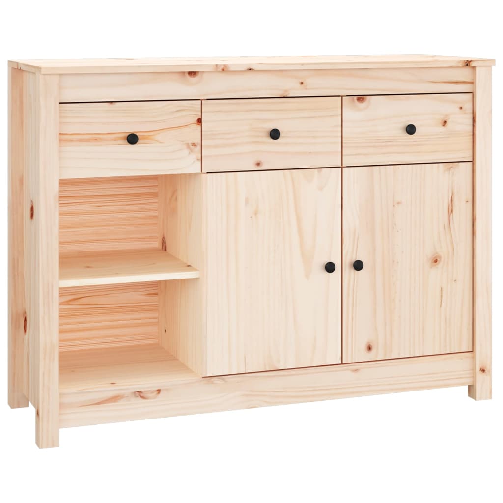 8720287189275_a_en_hd_1 vidaXL Sideboard 100x35x74 cm Solid Wood Pine - Image 2