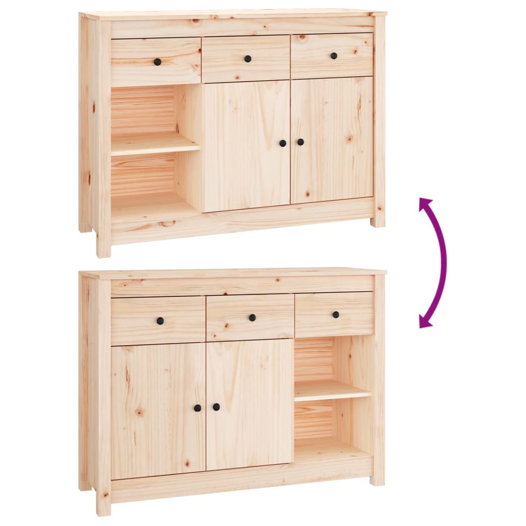8720287189275_g_en_hd_7 vidaXL Sideboard 100x35x74 cm Solid Wood Pine - Image 10