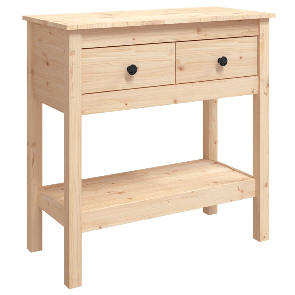8720287189923_a_en_hd_1 vidaXL Console Table 75x35x75 cm Solid Wood Pine - Image 2