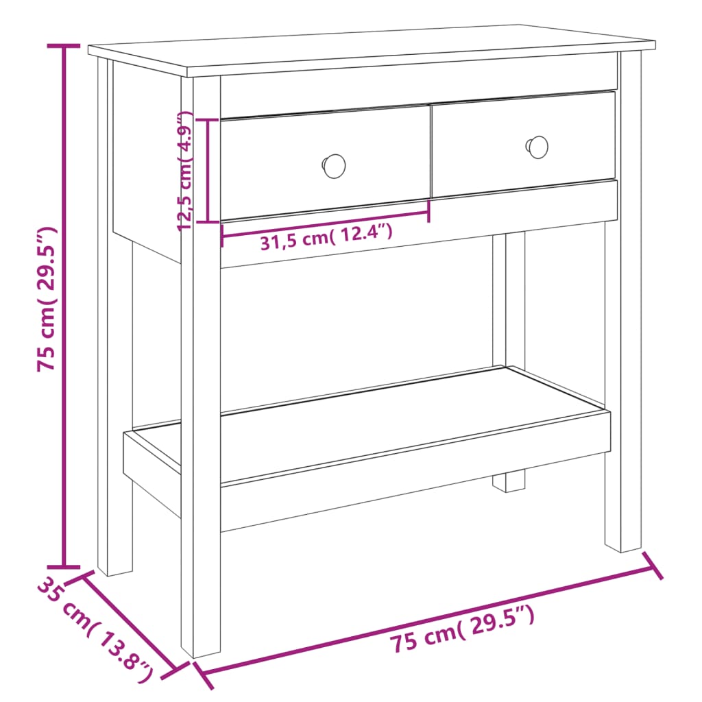 8720287189923_g_en_hd_8 vidaXL Console Table 75x35x75 cm Solid Wood Pine - Image 10