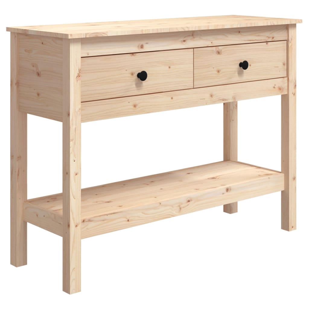 8720287189978_a_en_hd_1 vidaXL Console Table 100x35x75 cm Solid Wood Pine - Image 2