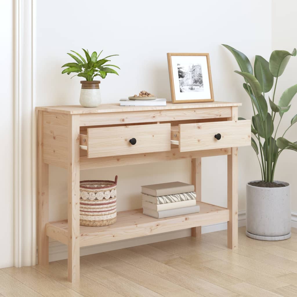 8720287189978_g_en_hd_1 vidaXL Console Table 100x35x75 cm Solid Wood Pine - Image 3