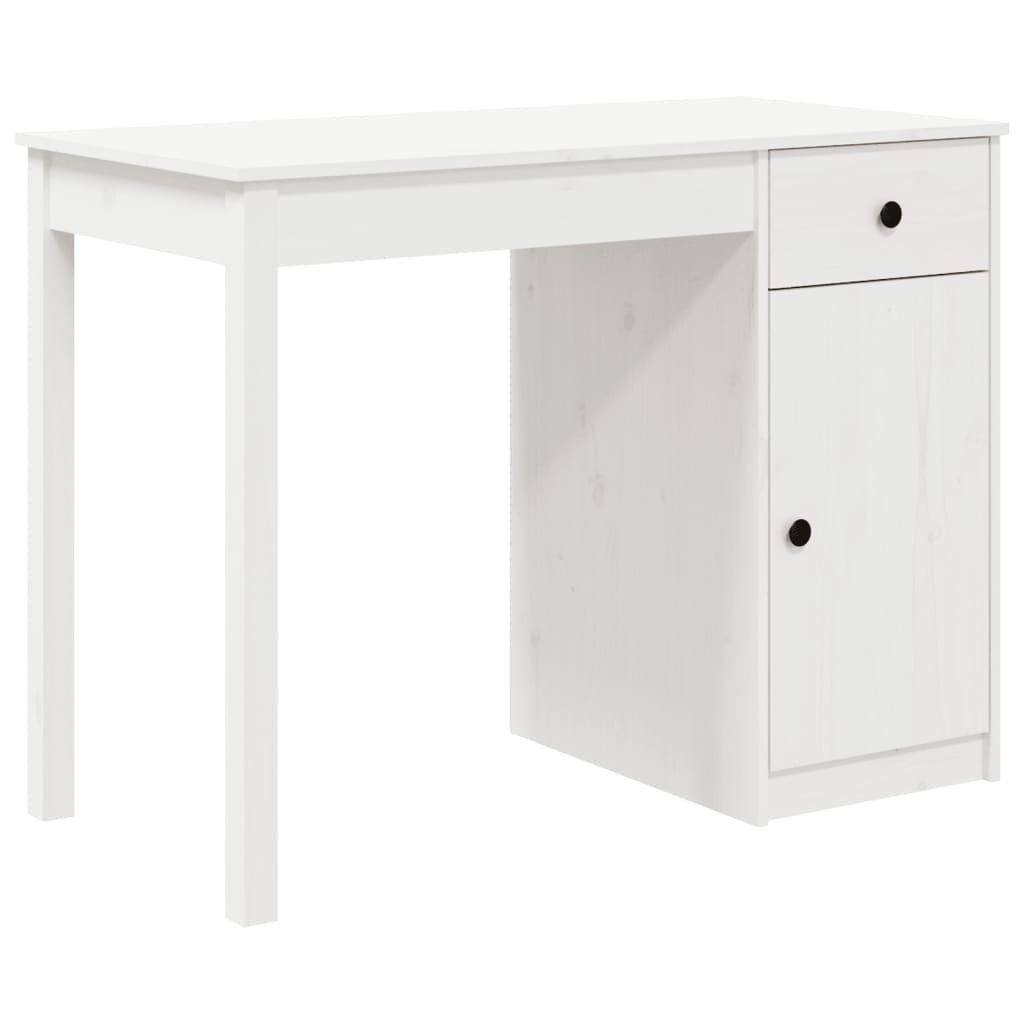 8720287190035_a_en_hd_1 vidaXL Desk White 100x50x75 cm Solid Wood Pine - Image 2