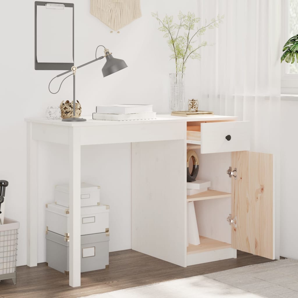 8720287190035_g_en_hd_1 vidaXL Desk White 100x50x75 cm Solid Wood Pine - Image 4