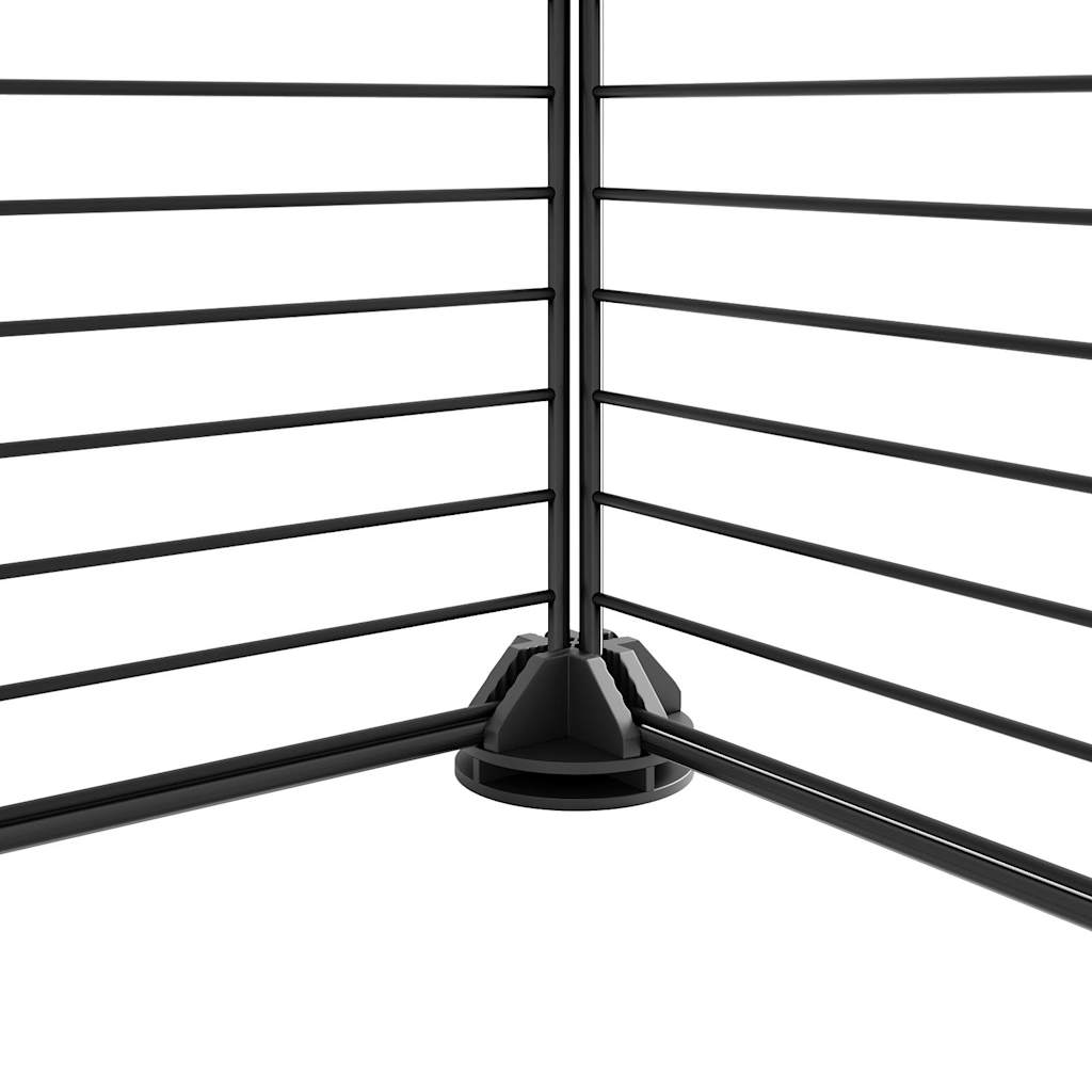 8720287190691_g_en_hd_1 vidaXL 12-Panel Pet Cage with Door Black 35x35 cm Steel - Image 3