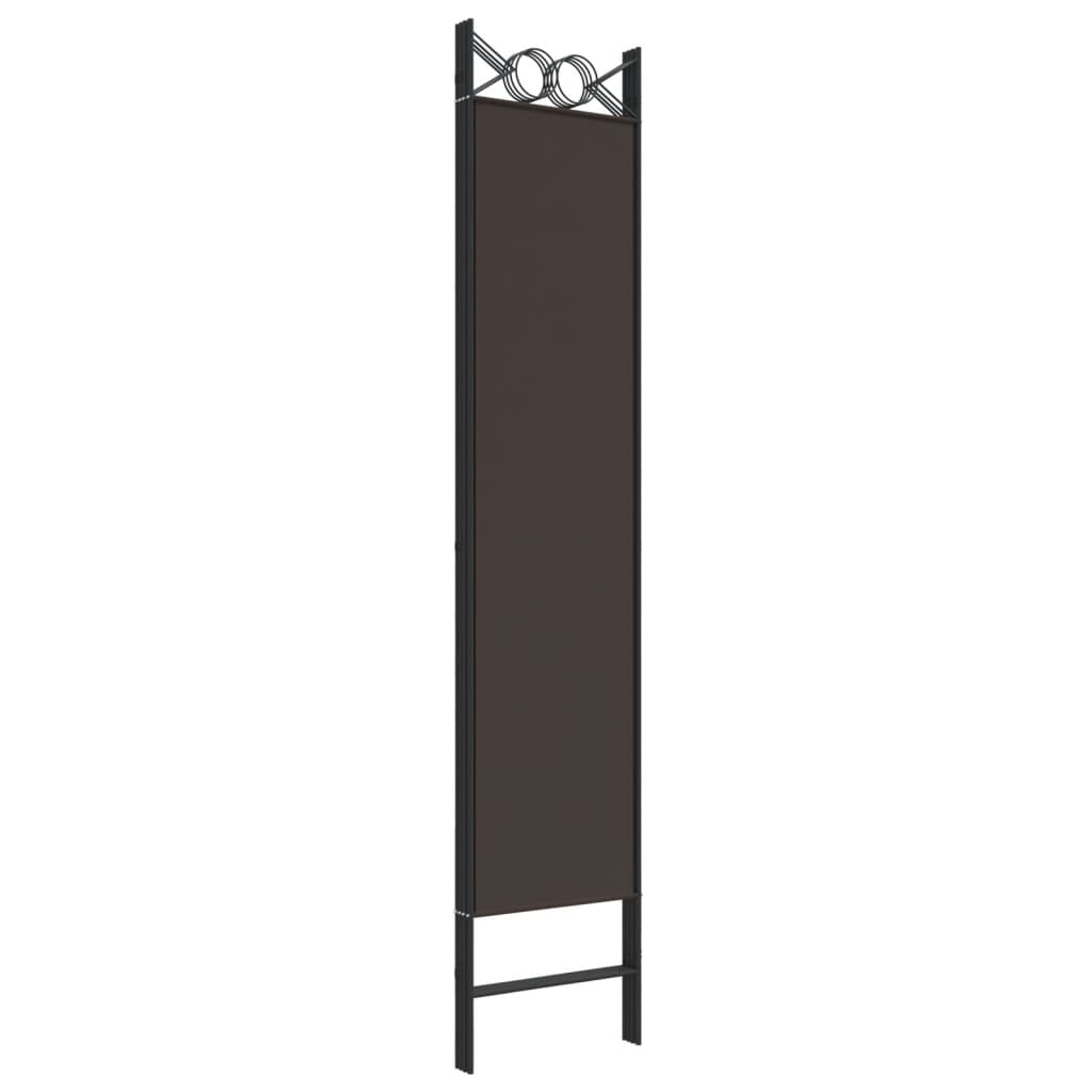 8720287195498_g_en_hd_4 vidaXL 4-Panel Room Divider Brown 160x200 cm Fabric - Image 6
