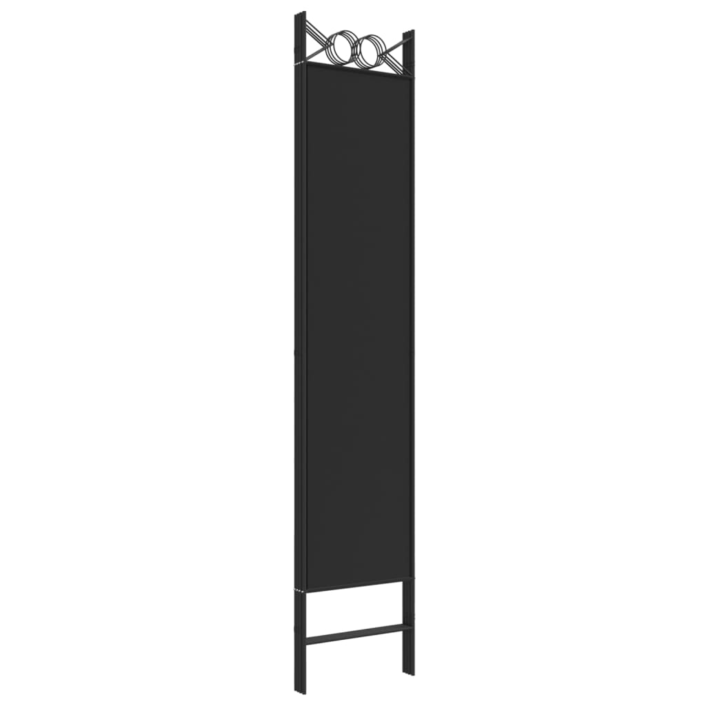 8720287195511_g_en_hd_4 vidaXL 4-Panel Room Divider Black 160x200 cm Fabric - Image 6