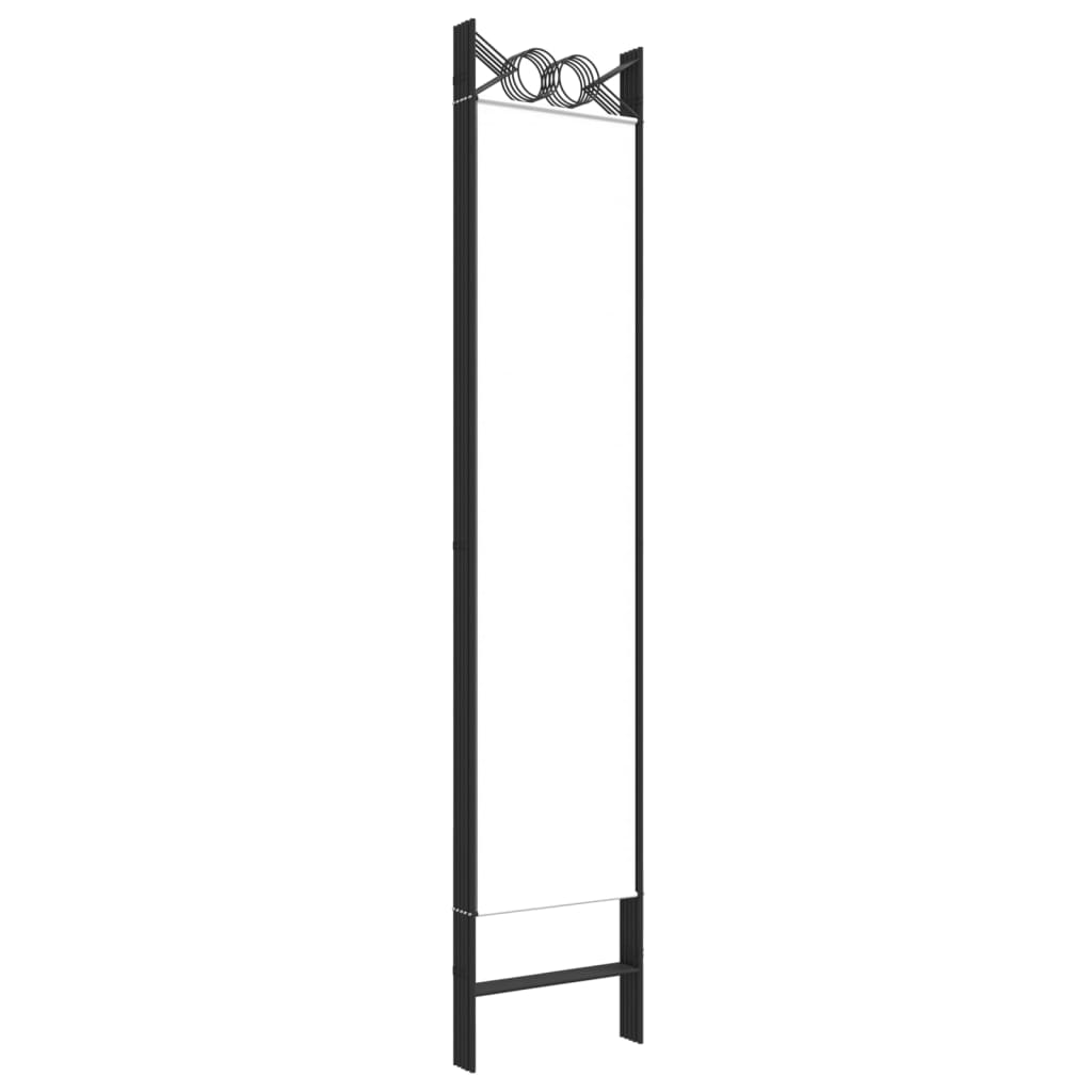 8720287195528_g_en_hd_4 vidaXL 5-Panel Room Divider White 200x200 cm Fabric - Image 6