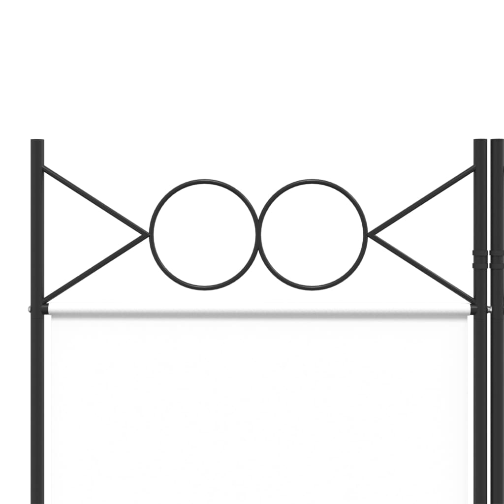 8720287195528_g_en_hd_5 vidaXL 5-Panel Room Divider White 200x200 cm Fabric - Image 7