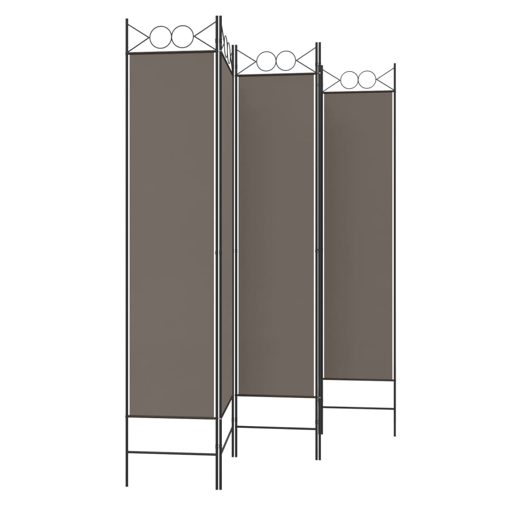 8720287195542_g_en_hd_2 vidaXL 5-Panel Room Divider Anthracite 200x200 cm Fabric - Image 4