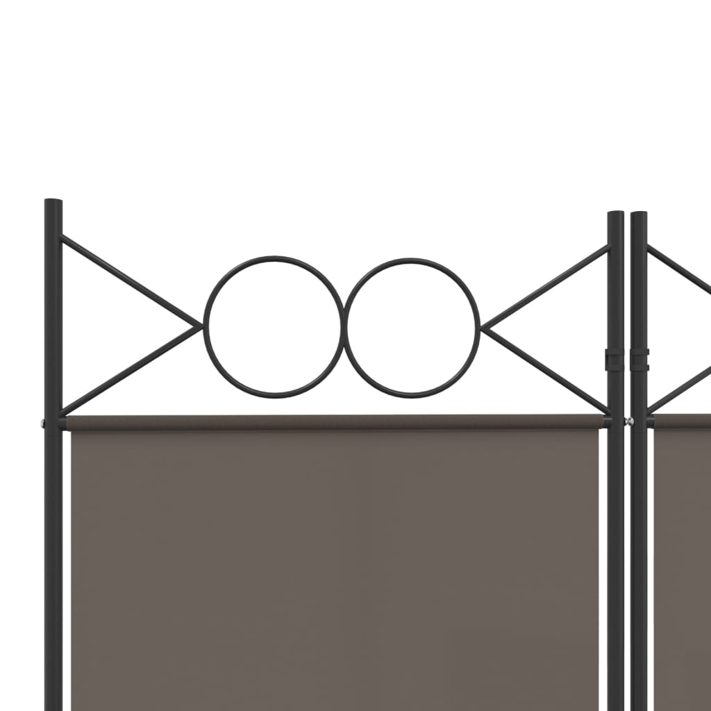 8720287195542_g_en_hd_5 vidaXL 5-Panel Room Divider Anthracite 200x200 cm Fabric - Image 7