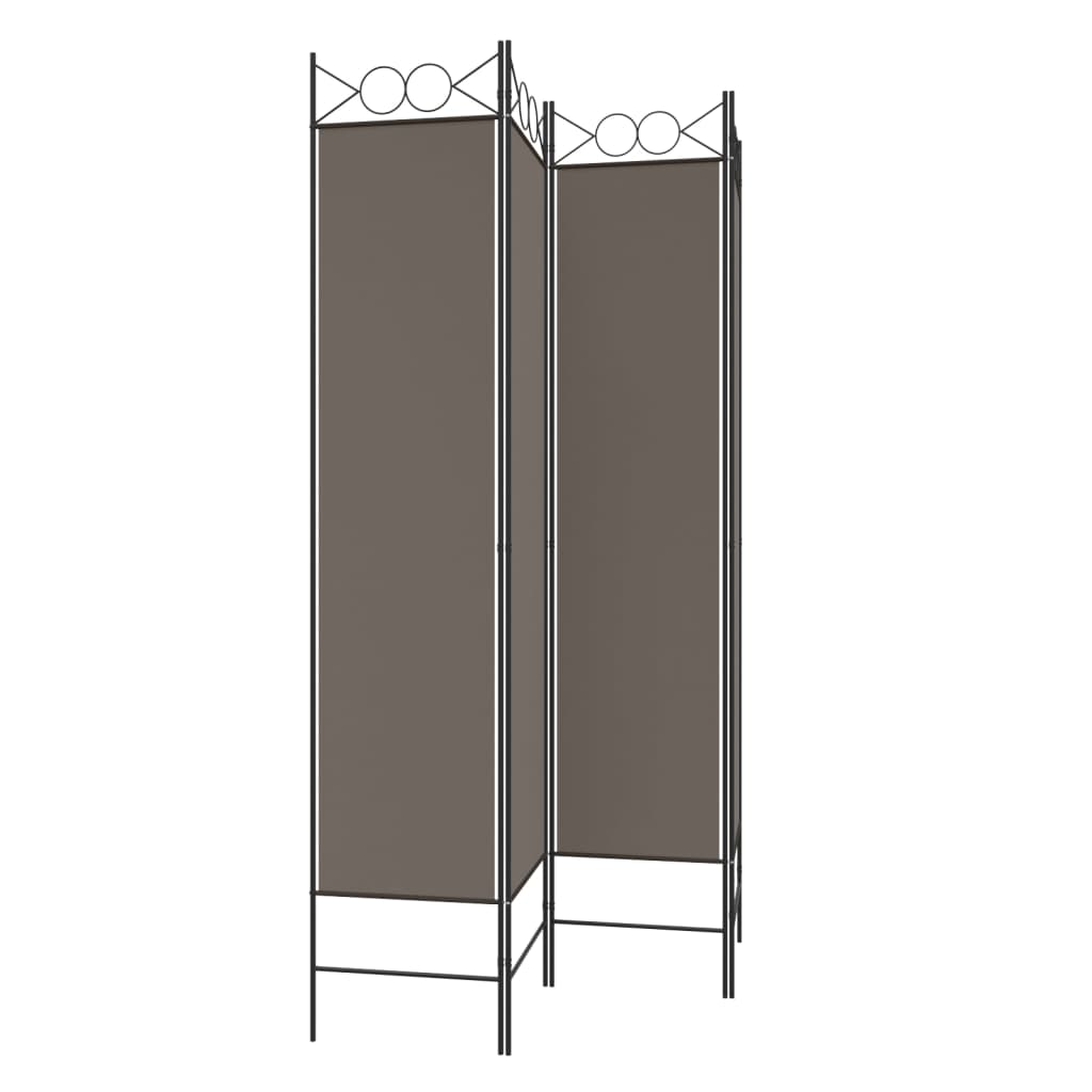 8720287195665_g_en_hd_2 vidaXL 4-Panel Room Divider Anthracite 160x220 cm Fabric - Image 4