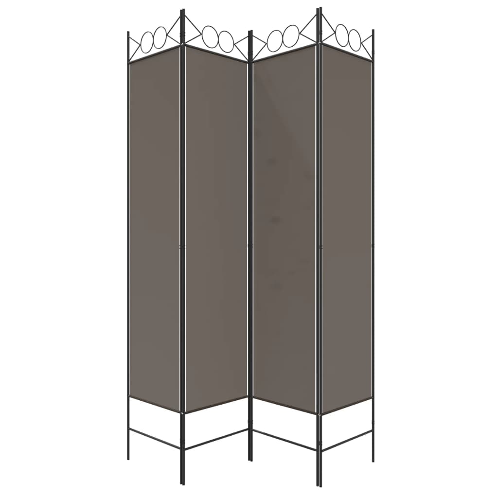 8720287195665_g_en_hd_3 vidaXL 4-Panel Room Divider Anthracite 160x220 cm Fabric - Image 5