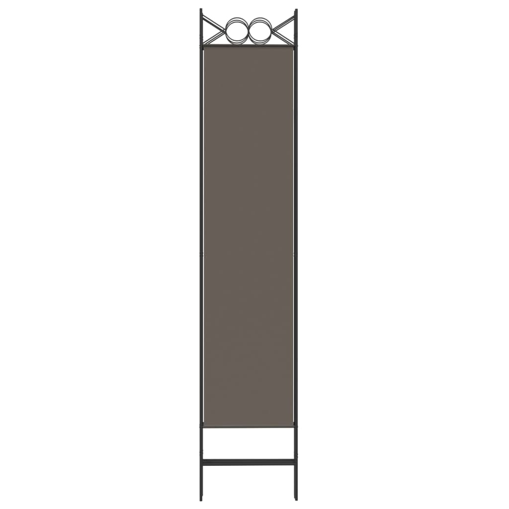 8720287195665_g_en_hd_4 vidaXL 4-Panel Room Divider Anthracite 160x220 cm Fabric - Image 6