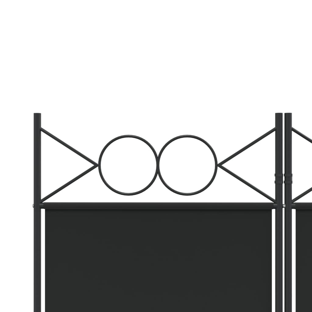 8720287195757_g_en_hd_5 vidaXL 6-Panel Room Divider Black 240x220 cm Fabric - Image 7