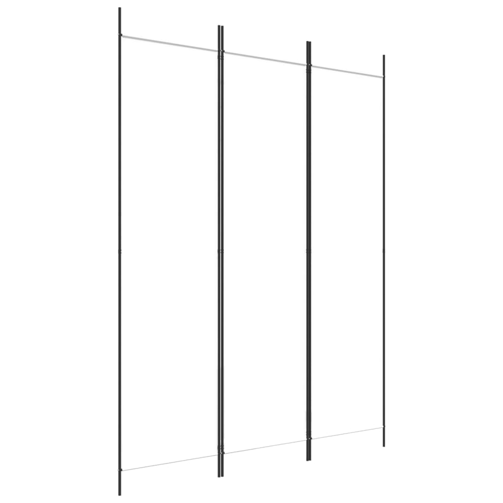 8720287195764_a_en_hd_1 vidaXL 3-Panel Room Divider White 150x200 cm Fabric - Image 2