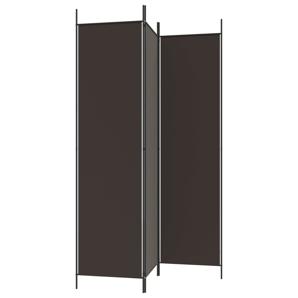 8720287195771_g_en_hd_3 vidaXL 3-Panel Room Divider Brown 150x200 cm Fabric - Image 5