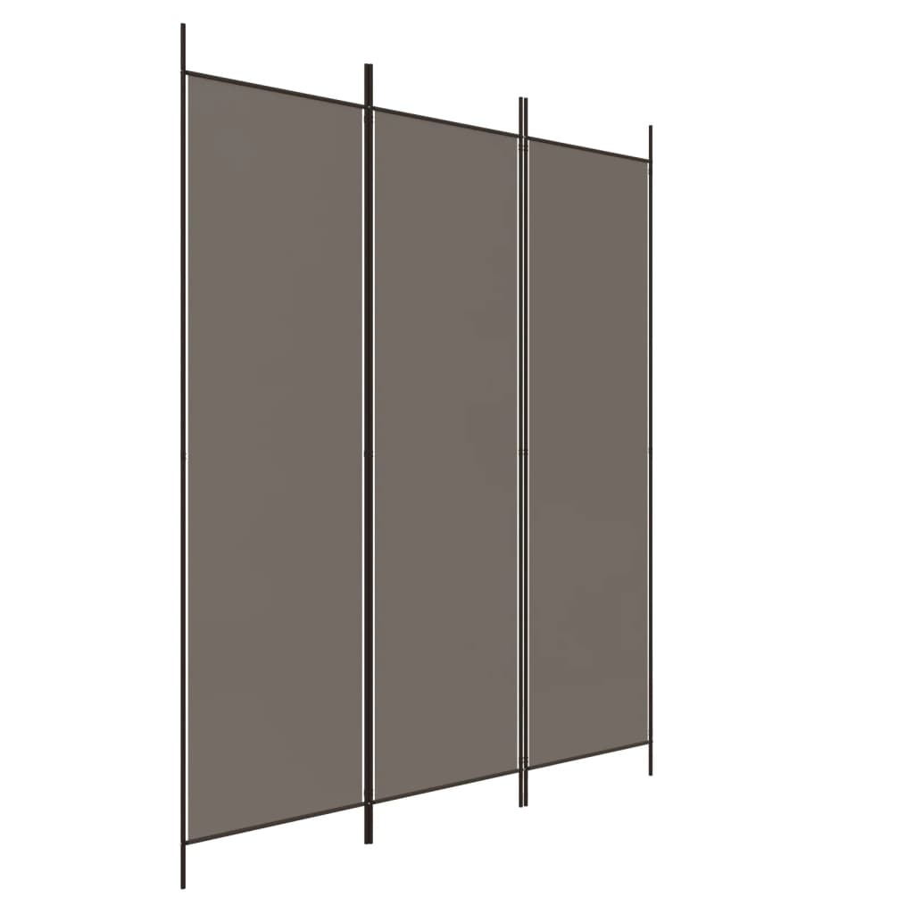 8720287195788_a_en_hd_1 vidaXL 3-Panel Room Divider Anthracite 150x200 cm Fabric - Image 2