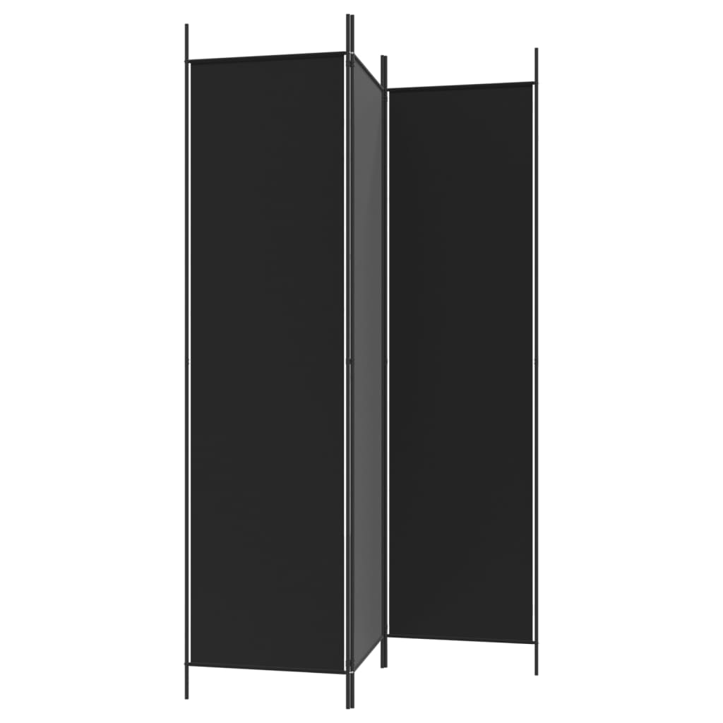 8720287195795_g_en_hd_3 vidaXL 3-Panel Room Divider Black 150x200 cm Fabric - Image 5