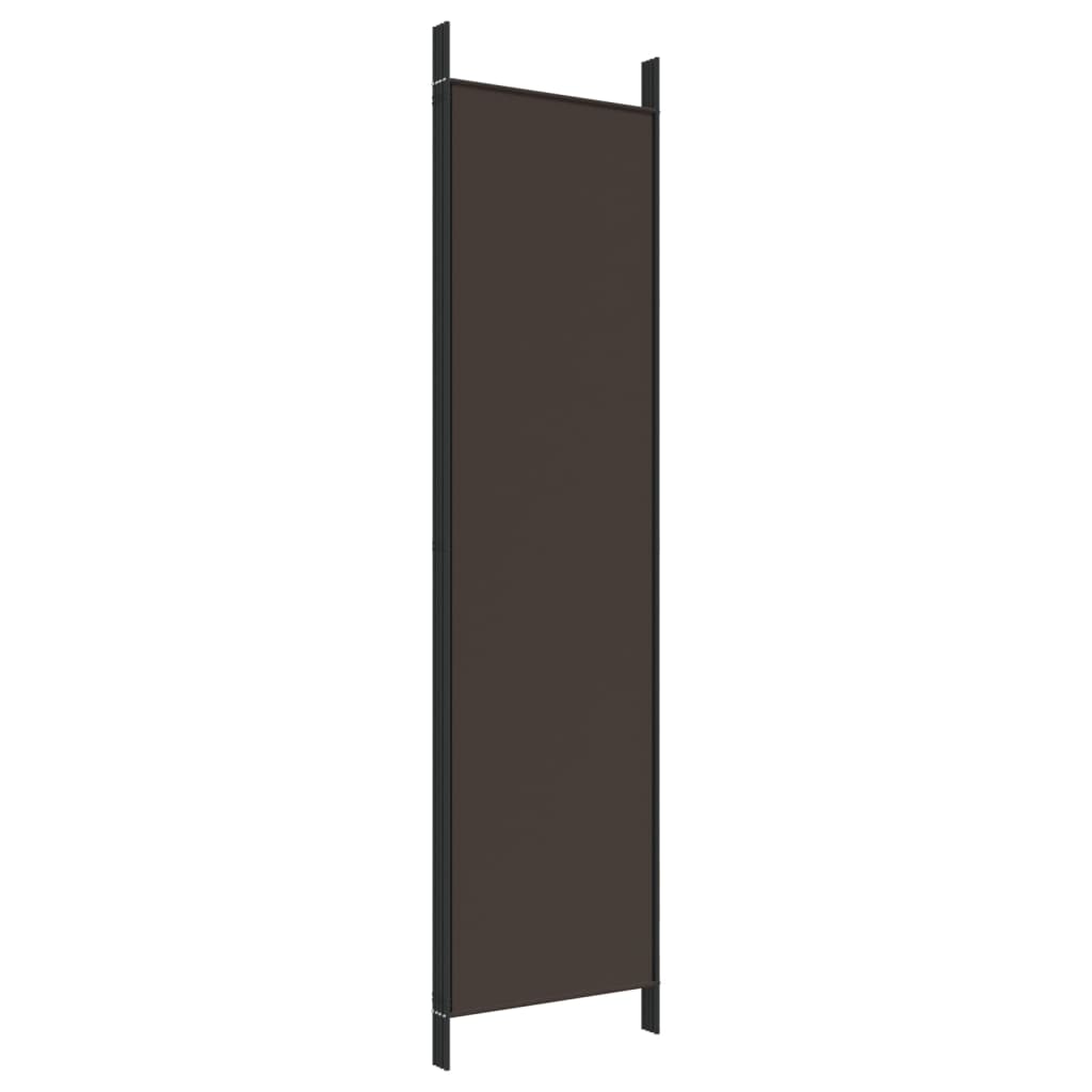 8720287195818_g_en_hd_4 vidaXL 4-Panel Room Divider Brown 200x200 cm Fabric - Image 6