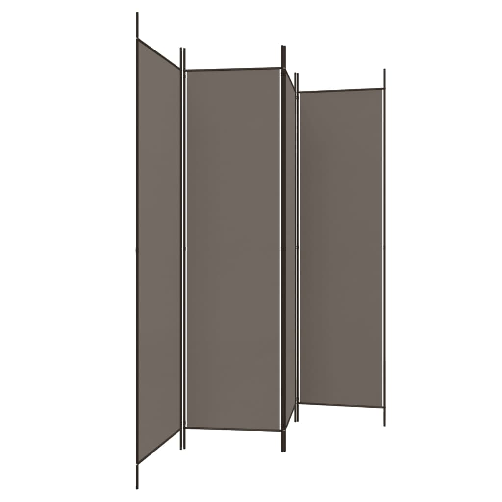8720287195825_g_en_hd_2 vidaXL 4-Panel Room Divider Anthracite 200x200 cm Fabric - Image 4