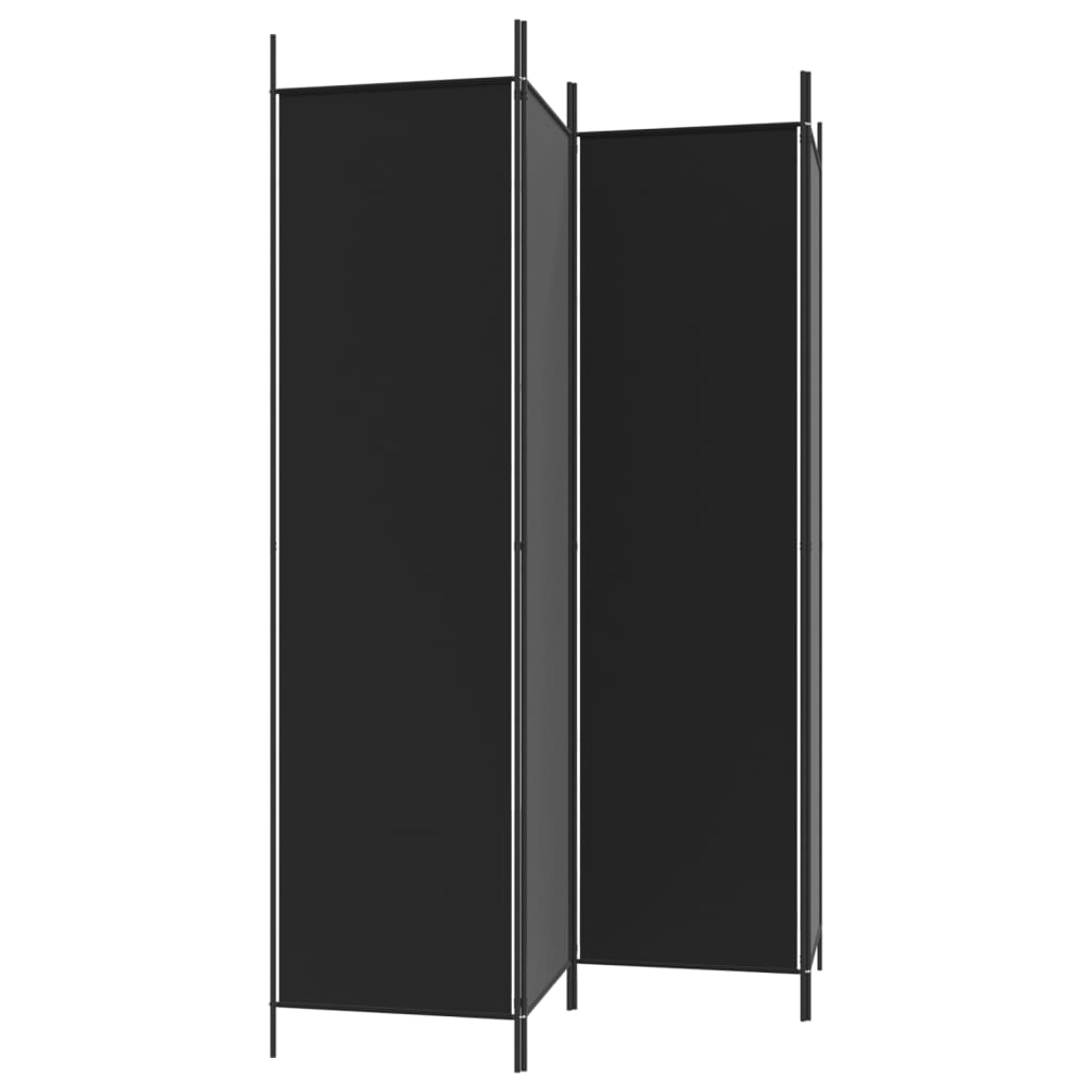 8720287195832_g_en_hd_3 vidaXL 4-Panel Room Divider Black 200x200 cm Fabric - Image 5