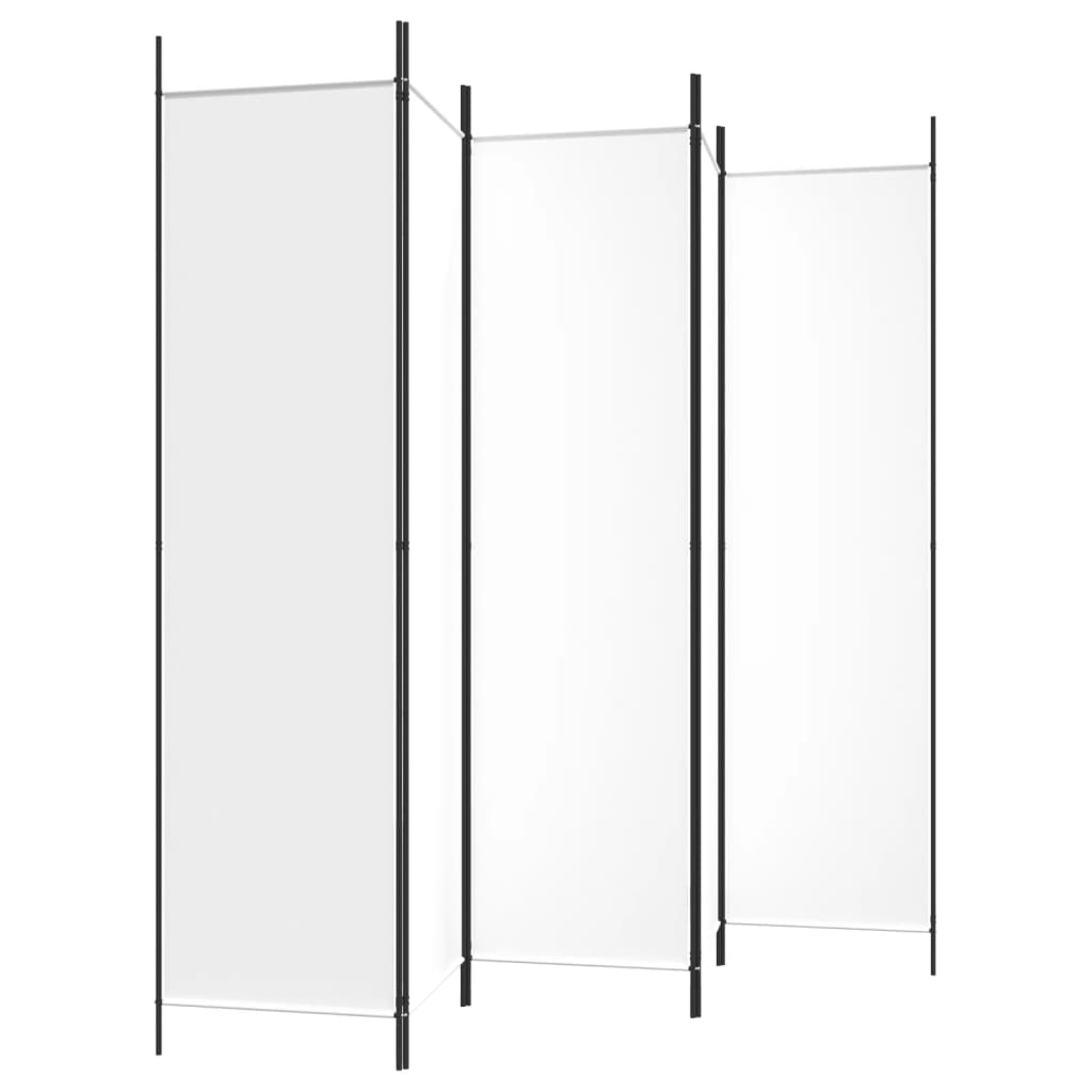 8720287195849_g_en_hd_3 vidaXL 5-Panel Room Divider White 250x200 cm Fabric - Image 5
