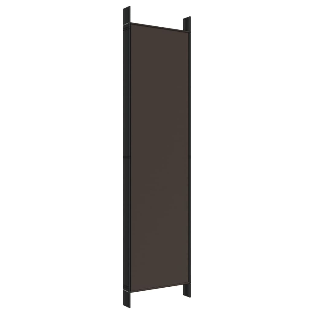 8720287195894_g_en_hd_4 vidaXL 6-Panel Room Divider Brown 300x200 cm Fabric - Image 6