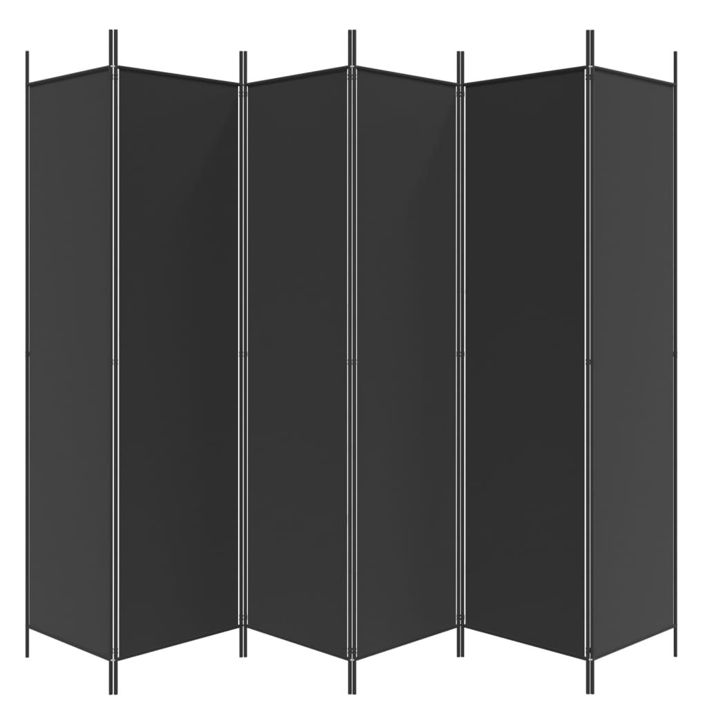 8720287195917_g_en_hd_2 vidaXL 6-Panel Room Divider Black 300x200 cm Fabric - Image 4