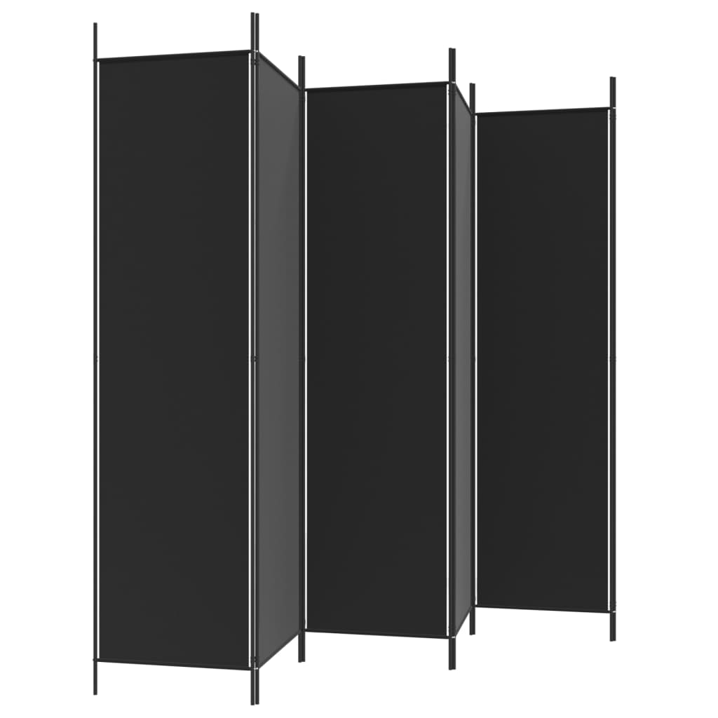 8720287195917_g_en_hd_3 vidaXL 6-Panel Room Divider Black 300x200 cm Fabric - Image 5