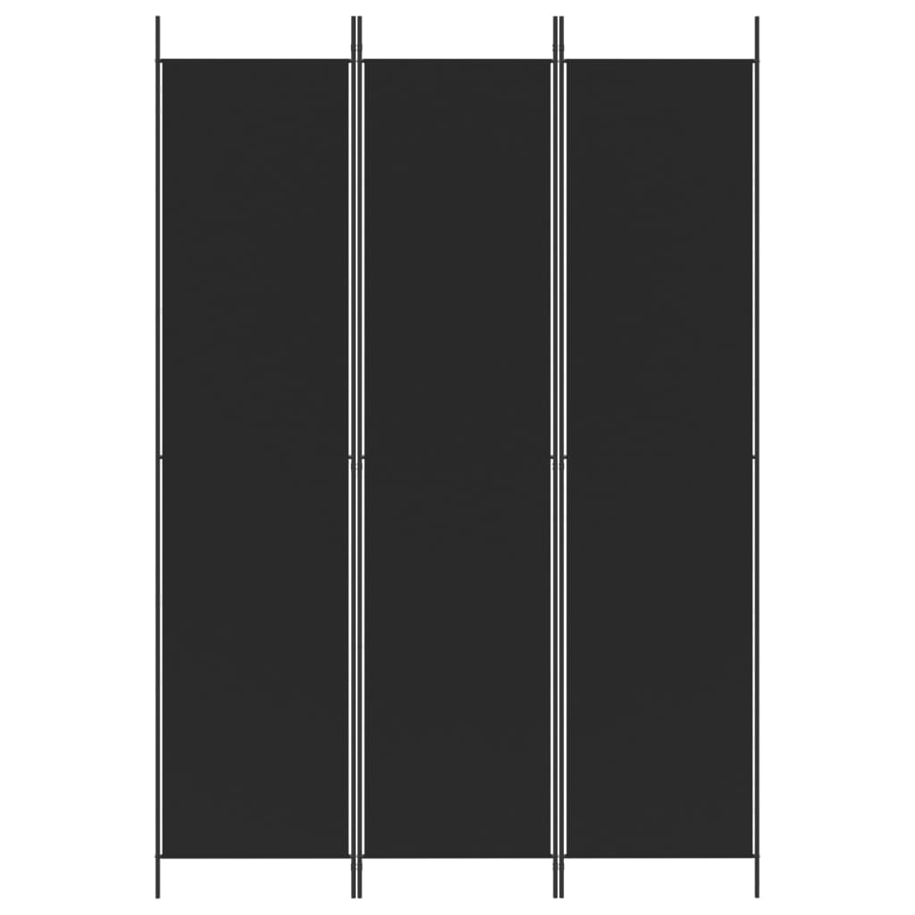 8720287195955_g_en_hd_1 vidaXL 3-Panel Room Divider Black 150x220 cm Fabric - Image 3