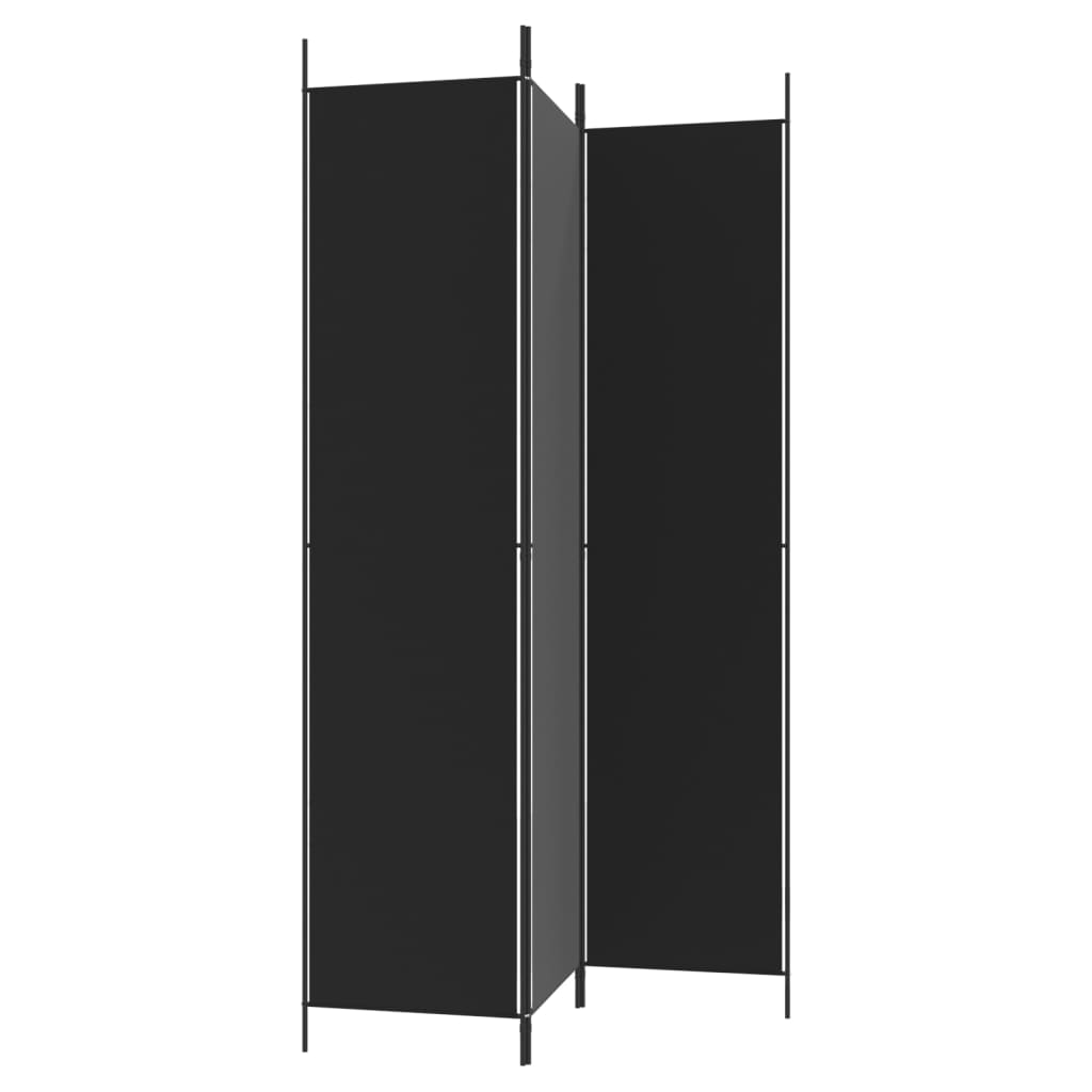 8720287195955_g_en_hd_3 vidaXL 3-Panel Room Divider Black 150x220 cm Fabric - Image 5
