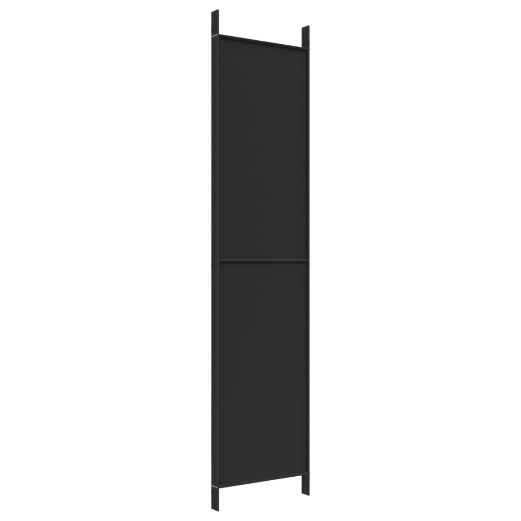 8720287195993_g_en_hd_4 vidaXL 4-Panel Room Divider Black 200x220 cm Fabric - Image 6