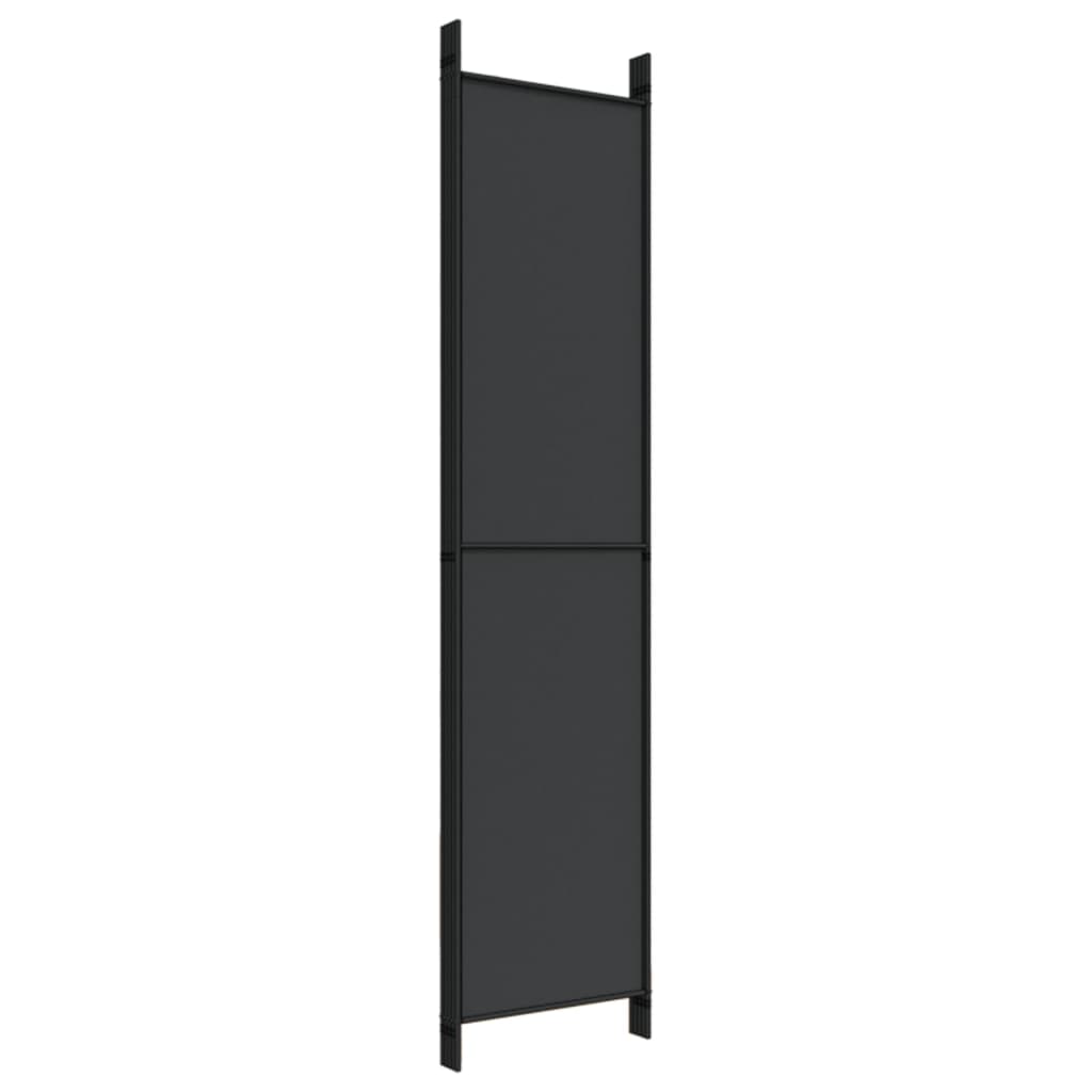8720287196037_g_en_hd_4 vidaXL 5-Panel Room Divider Black 250x220 cm Fabric - Image 6