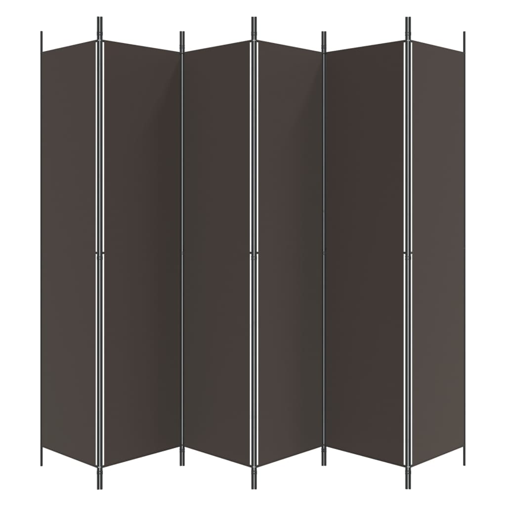 8720287196051_g_en_hd_2 vidaXL 6-Panel Room Divider Brown 300x220 cm Fabric - Image 4