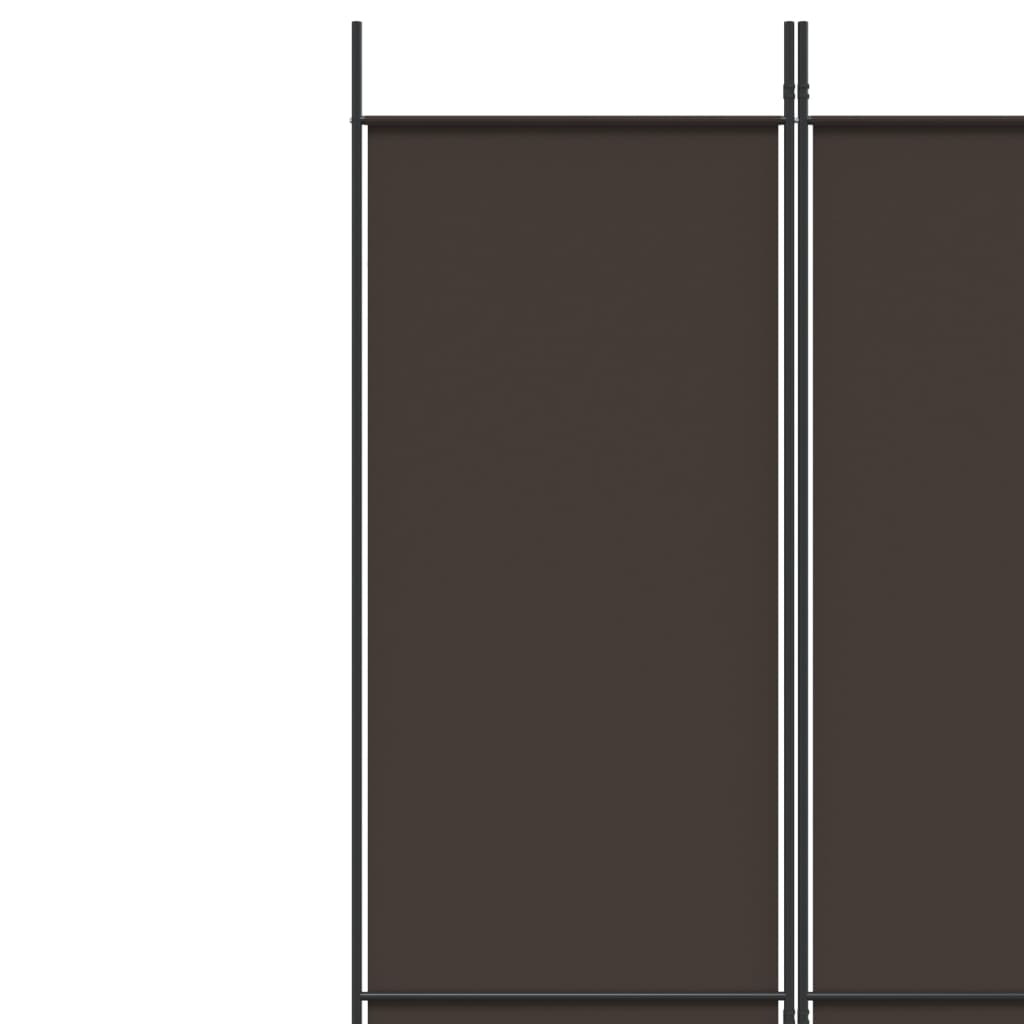 8720287196051_g_en_hd_5 vidaXL 6-Panel Room Divider Brown 300x220 cm Fabric - Image 7