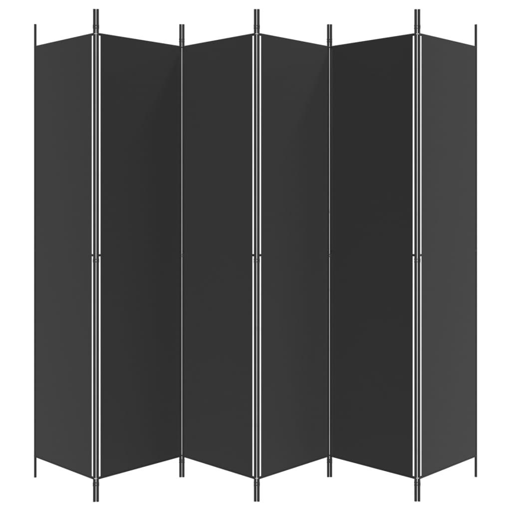 8720287196075_g_en_hd_2 vidaXL 6-Panel Room Divider Black 300x220 cm Fabric - Image 4
