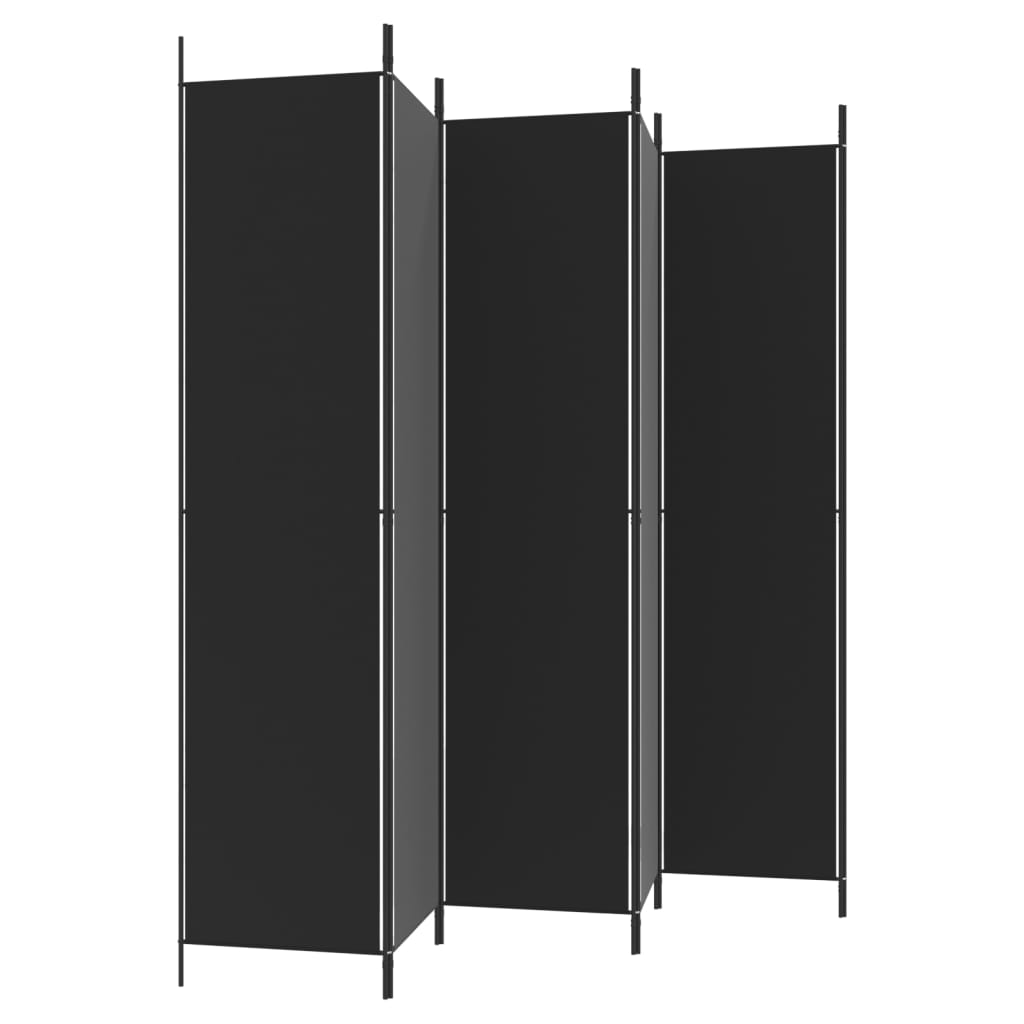 8720287196075_g_en_hd_3 vidaXL 6-Panel Room Divider Black 300x220 cm Fabric - Image 5