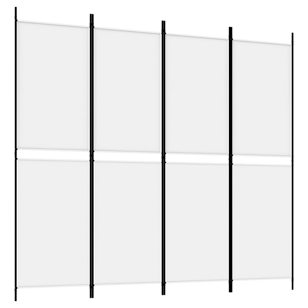 8720287196129_a_en_hd_1 vidaXL 4-Panel Room Divider White 200x180 cm Fabric - Image 2